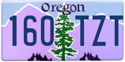 OR license plate 160TZT