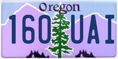 OR license plate 160UAI