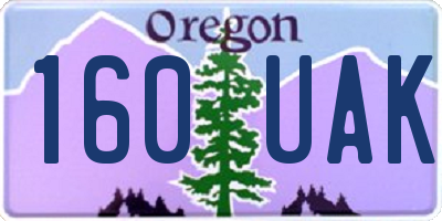 OR license plate 160UAK