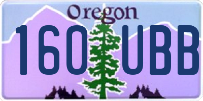 OR license plate 160UBB