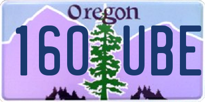OR license plate 160UBE