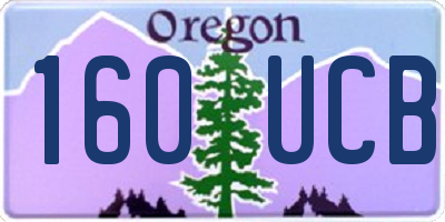 OR license plate 160UCB