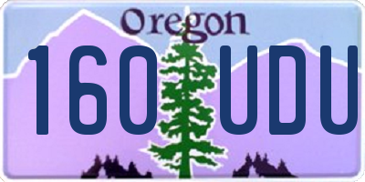 OR license plate 160UDU