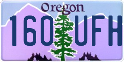OR license plate 160UFH
