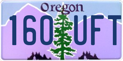 OR license plate 160UFT