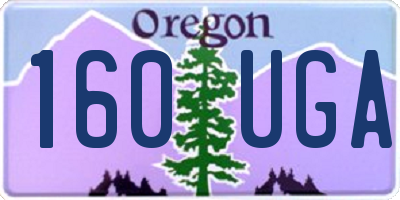 OR license plate 160UGA