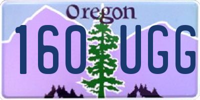 OR license plate 160UGG