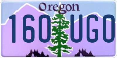 OR license plate 160UGO