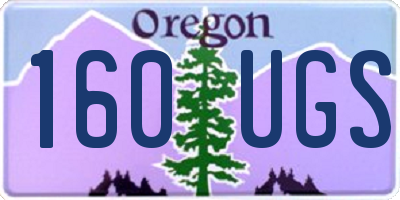 OR license plate 160UGS
