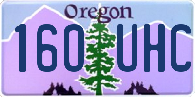 OR license plate 160UHC