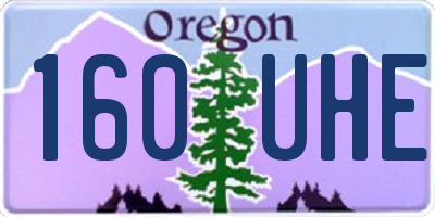 OR license plate 160UHE