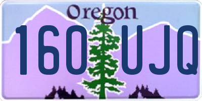 OR license plate 160UJQ