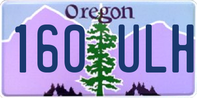 OR license plate 160ULH