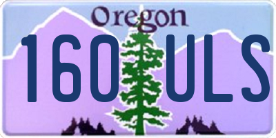 OR license plate 160ULS