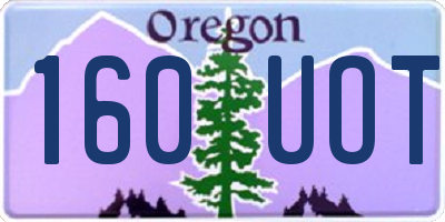 OR license plate 160UOT