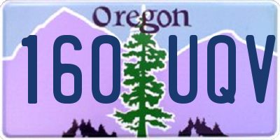 OR license plate 160UQV
