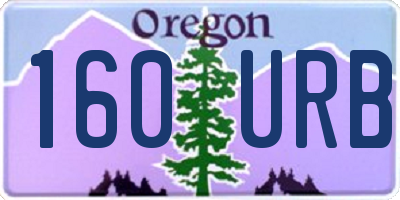 OR license plate 160URB