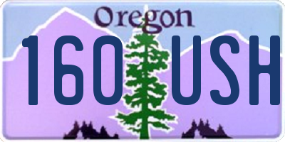 OR license plate 160USH