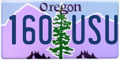 OR license plate 160USU