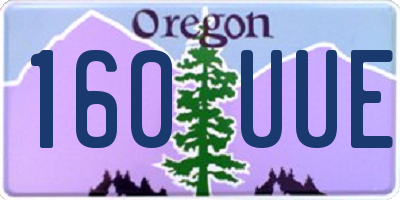 OR license plate 160UUE