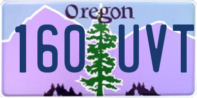 OR license plate 160UVT