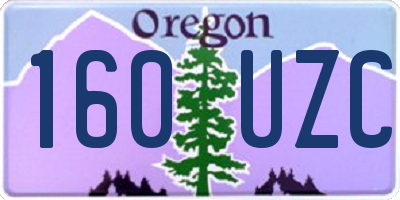 OR license plate 160UZC