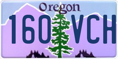 OR license plate 160VCH