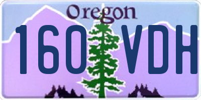 OR license plate 160VDH