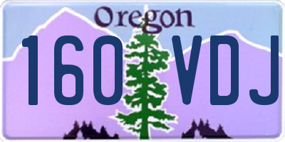 OR license plate 160VDJ