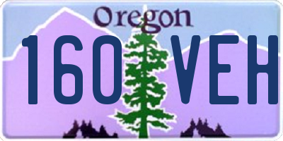 OR license plate 160VEH
