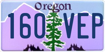 OR license plate 160VEP