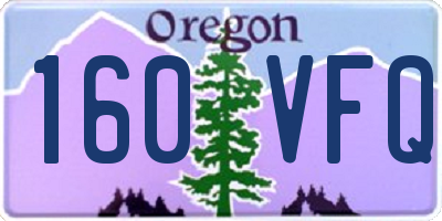 OR license plate 160VFQ