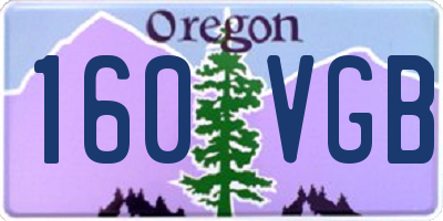 OR license plate 160VGB