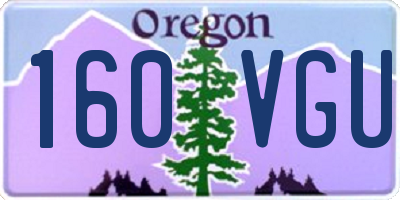 OR license plate 160VGU