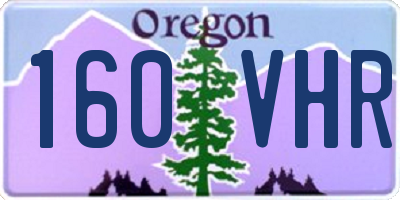 OR license plate 160VHR