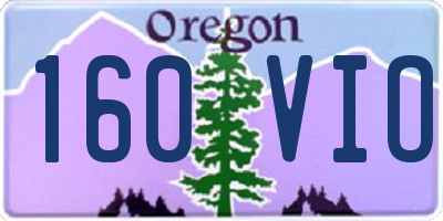 OR license plate 160VIO