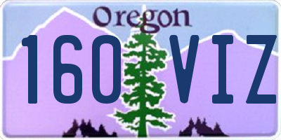 OR license plate 160VIZ