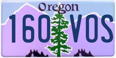 OR license plate 160VOS