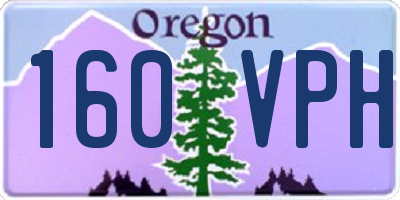 OR license plate 160VPH