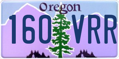 OR license plate 160VRR