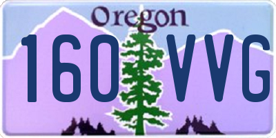 OR license plate 160VVG