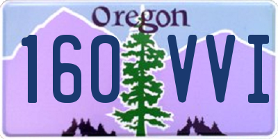 OR license plate 160VVI