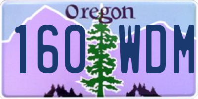 OR license plate 160WDM