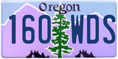 OR license plate 160WDS