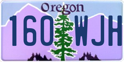 OR license plate 160WJH
