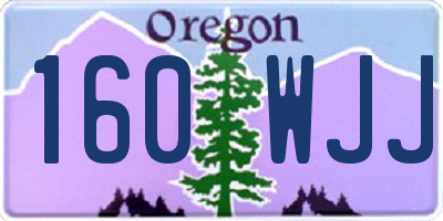 OR license plate 160WJJ
