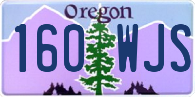OR license plate 160WJS