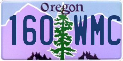 OR license plate 160WMC