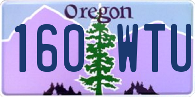 OR license plate 160WTU