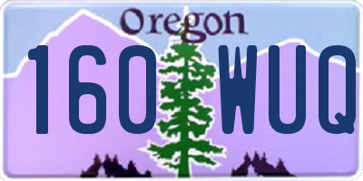 OR license plate 160WUQ